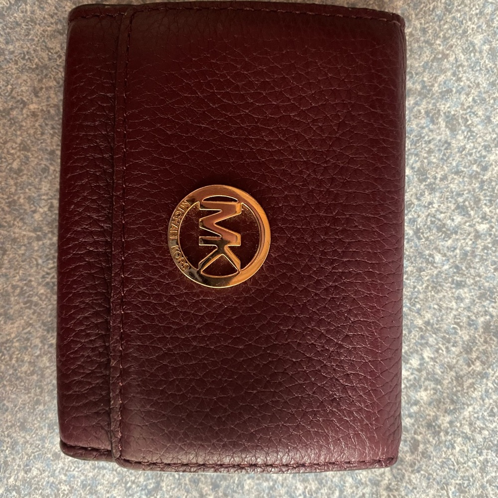 Michael Kors Burgundy Leather Wallet